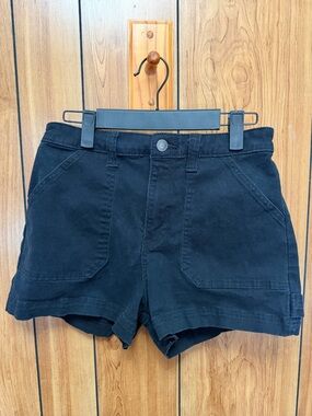 Black high-rise Women’s Utility Shorts